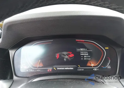 2021 BMW 330I xDrive из США, поврежденный, VIN 3MW5R7J0XM8B53111